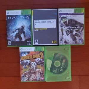 Microsoft Xbox 360 Game Collection - Green Cases